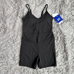Joylab Dri-fit Bodysuit Black Women's XS Athletic Workout Sporty Stretchy NEW